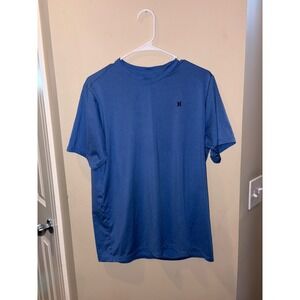 Hurley Mens XL Blue UPF 50+ Quick Dry Performance Short Sleeve Surf Tee Shirt